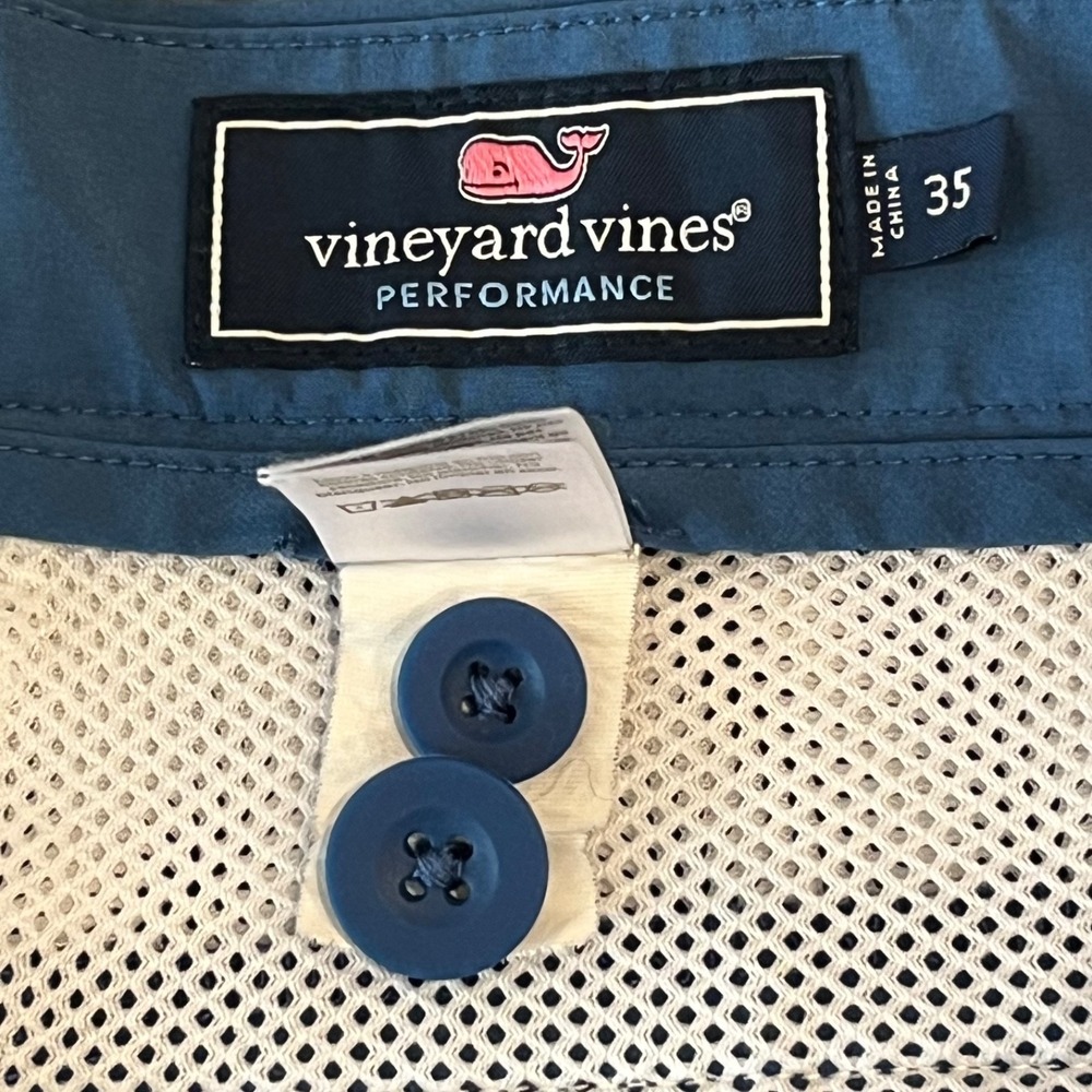 Lot of 3 Vineyard Vines Breaker Shorts Mens 35 Blue Gray Indigo 8" Performance - Picture 16 of 16